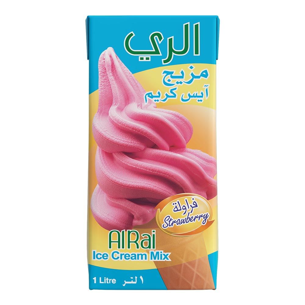 مزيج آيس كريم فراولة